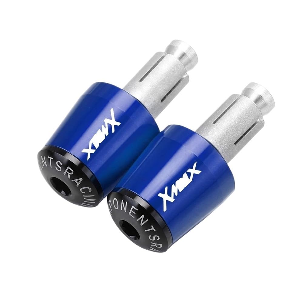 TYUHNLSBN Griffenden Endkappen Motorrad Motorräder Lenker Griffe Kappe Gewicht TeileAnti Vibration Silder Stecker Enden FÜR YAM&AHA Xmax Xmax 125 200 250 400 von TYUHNLSBN