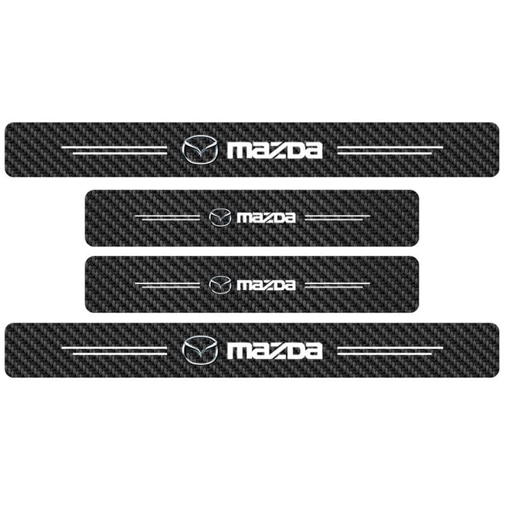 4 Stück Auto Einstiegsleisten Abdeckung, für Mazda MX-5 RF ND MX5 Anti Scratch Türschweller Schutz Leisten, Kohlefaser Auto Türeinstiegsschutz Aufkleber Auto Zubehör von TYUIGHF