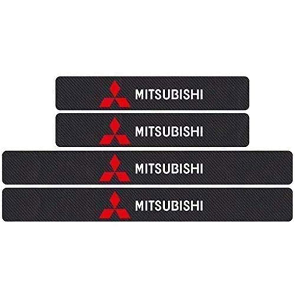 4 Stück Auto Einstiegsleisten Abdeckung, für Mitsubishi Pajero 2006-2011 Anti Scratch Türschweller Schutz Leisten, Kohlefaser Auto Türeinstiegsschutz Aufkleber Auto Zubehör von TYUIGHF