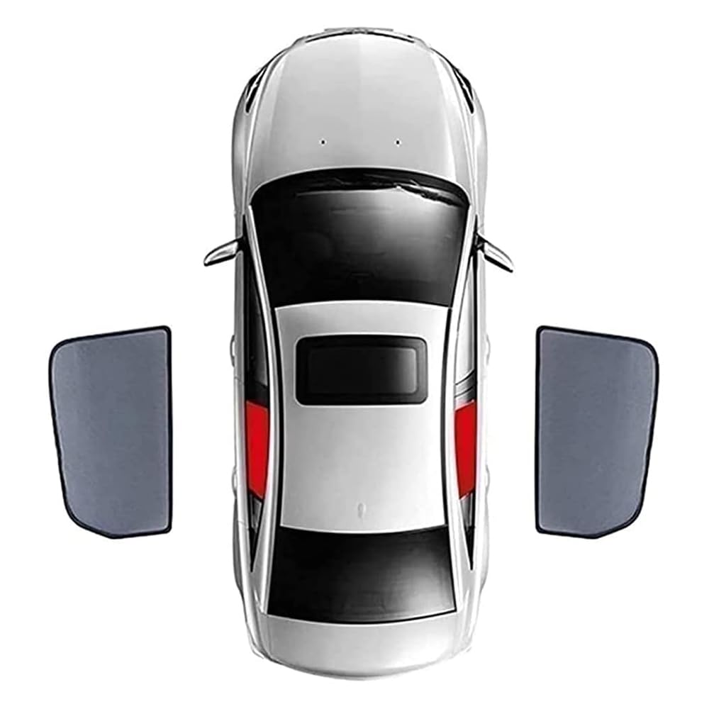 Auto Sonnenschutz Sonnenrollo, Für Audi Q7 2007-2015 Sonnenschutz Seitenfenster Heckscheibe Sonnenschutz,Auto Sichtschutz Fenster,2pcs-rear-doors von TYUIGHF