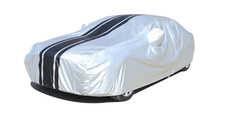 TYUMGXIAO Autoabdeckung für Mercedes-Benz B-Class Hatchback 3.Gen (W247) 2020-2024, Auto Abdeckplane Regen Sonne Staub Schutz UV Beständig mit Türreißverschluss,A/Silver-Black von TYUMGXIAO