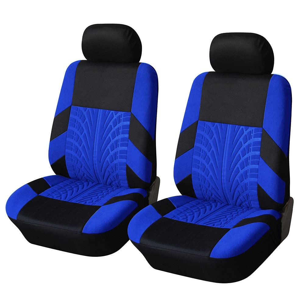 TYUMGXIAO Auto Sitzbezüge Sets für BMW X5 E53 2004 2005 2006, Atmungsaktiv Bequem Stoff Sitzbezüge Komplettset Autositzbezüge Innenraum Zubehör,A/Blue-A/Front 2 Seats von TYUMGXIAO