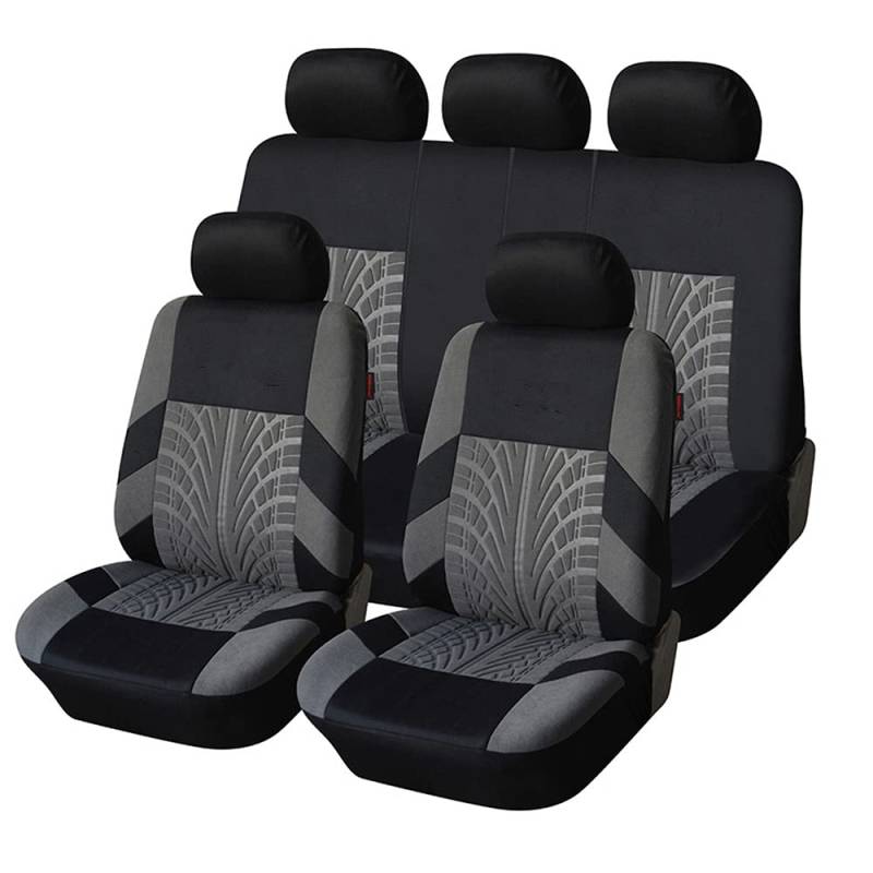 TYUMGXIAO Auto Sitzbezüge Sets für Citroen C4 Aircross 2014-2017, Atmungsaktiv Bequem Stoff Sitzbezüge Komplettset Autositzbezüge Innenraum Zubehör,A/Grey-A/5-seats Full Set von TYUMGXIAO