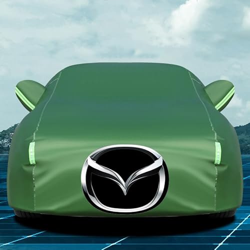 Autoabdeckung, Für Mazda Angkesaila Hatchback Regen Sonne Staub Schutz Baumwollfutter Wasserdicht Atmungsaktiv Auto Abdeckung,D von TYYTET