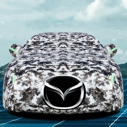 Autoabdeckung, Für Mazda CX-7 Regen Sonne Staub Schutz Baumwollfutter Wasserdicht Atmungsaktiv Auto Abdeckung,F von TYYTET