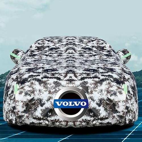 Autoabdeckung, Für Volvo S60 Regen Sonne Staub Schutz Baumwollfutter Wasserdicht Atmungsaktiv Auto Abdeckung,D von TYYTET