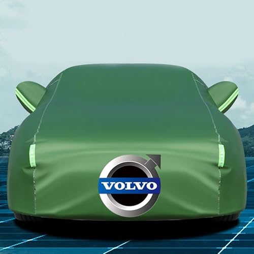 Autoabdeckung, Für Volvo S60 Regen Sonne Staub Schutz Baumwollfutter Wasserdicht Atmungsaktiv Auto Abdeckung,E von TYYTET