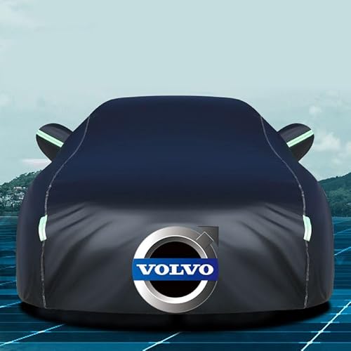 Autoabdeckung, Für Volvo S90 Regen Sonne Staub Schutz Baumwollfutter Wasserdicht Atmungsaktiv Auto Abdeckung,C von TYYTET