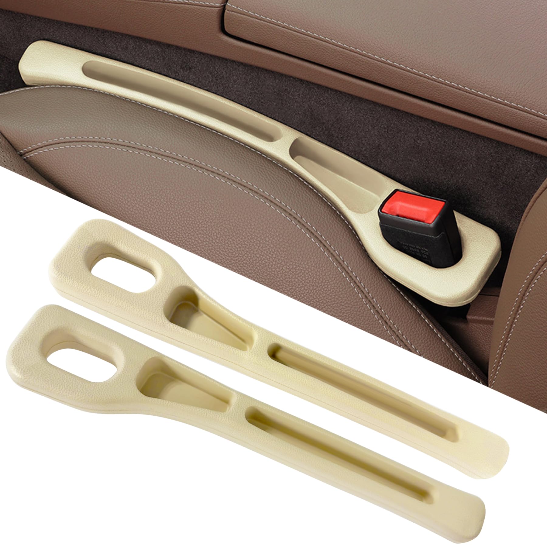 TZEKING 2 Stück Autositz Spaltfüller,Aufbewahrungsbox für Autositze,Autositz Lückenfüller Universal Sitzlückenfüller,Car Seat Gap Filler,Autositz Gap Organizer Storage Box,für Handys Seat Gap von TZEKING