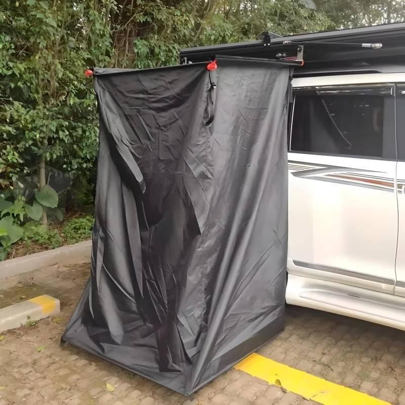 Autoduschzelt Duschzelt Dachzelt in Schwarz Campingdusche Duschvorhang von TZIPower