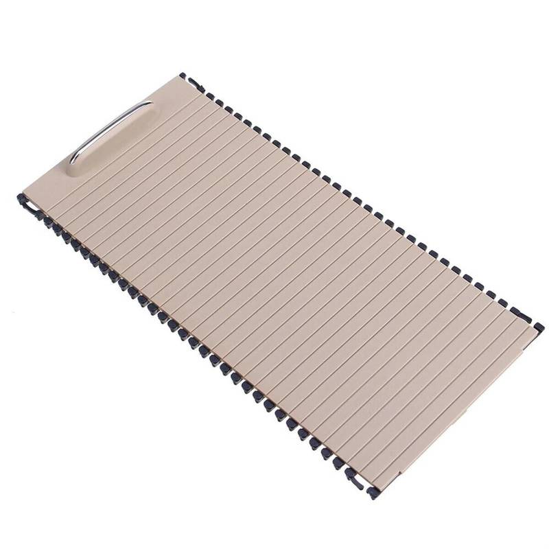 TZVIDW Auto-Innenraum-Mittelkonsolen-Rollo-Abdeckung, Wasserbecherhalter-Aufbewahrung, for, for Mercedes, C-Klasse W204 S204, Zugang zur Rollo-Abdeckung Rollo(Beige) von TZVIDW