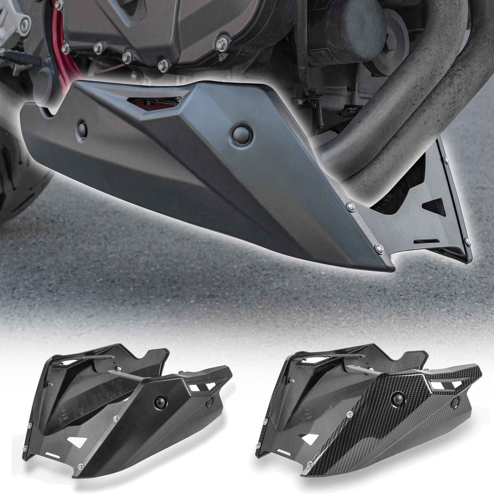 Motorrad Belly Pan Motor Guard Kompatibel mit CB750 2023 2024 Unterer Verkleidung Spoiler, Schwarz von TaTonCycle