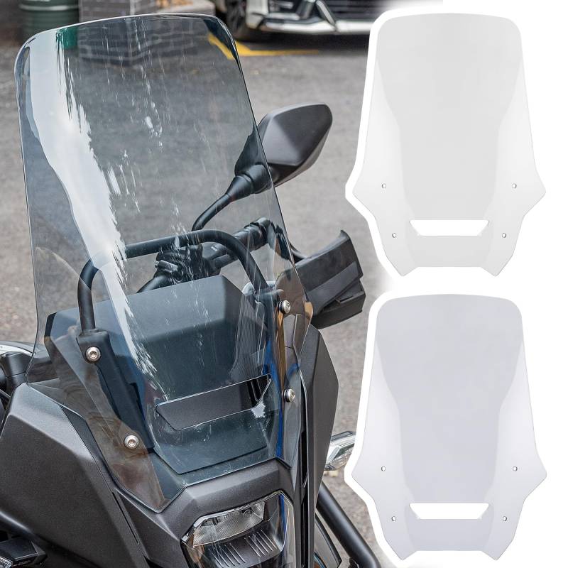 Motorrad Windschutzscheibe Kompatibel mit NX400 NX500 2024 2025 Frontscheibe Windabweiser Klar von TaTonCycle