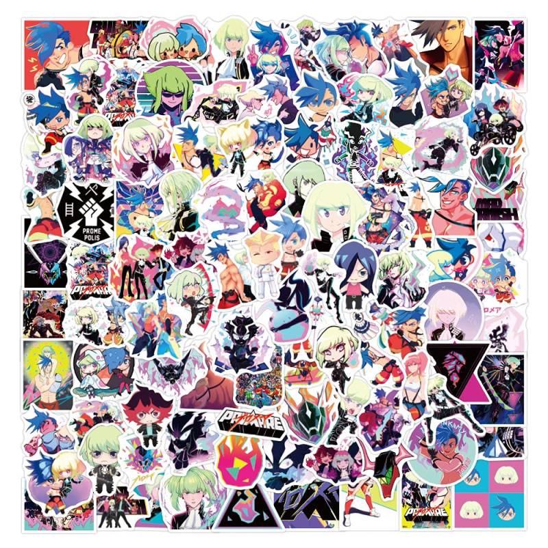 PROMARE Aufkleber Pack 100 Stück, Vinyl Aufkleber für Wasserflaschen, Laptop, Skateboard, Notebook, Geschenk für Erwachsene, Kinder, Teenager von Tacomexi