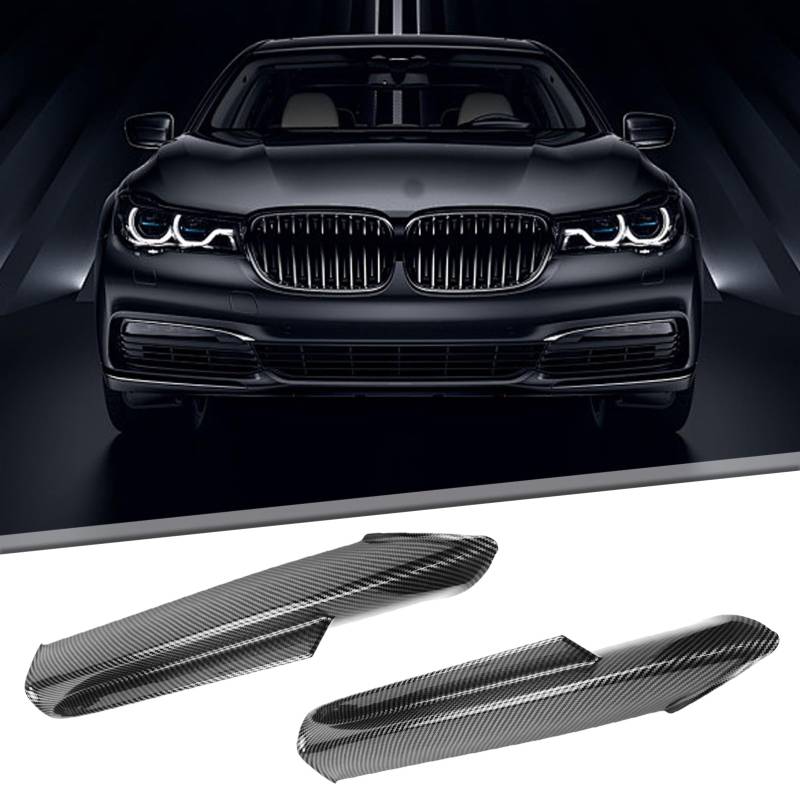 Taesayl Paar Stoßstangen-Splitter Kompatibel 3er E90 E91 320i 330i 2005–2008 Frontstoßstangen-Lippen-Splitterklappe Lippen-Diffusor Spoiler Glänzend Schwarz von Taesayl