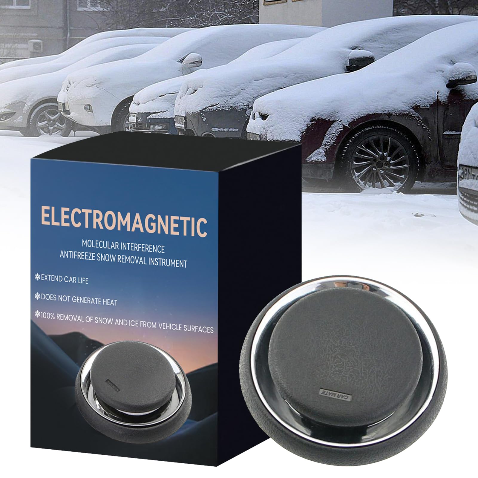 Elektromagnetischer Eisschmelzenteiser, Elektromagnetischer Auto-Schneeentferner, Auto Defroster Elektromagnetisch, Elektromagnetische Schneeräumung Auto Enteiser, Tragbarer Autoentfroster Frostschutz von TaimeiMao