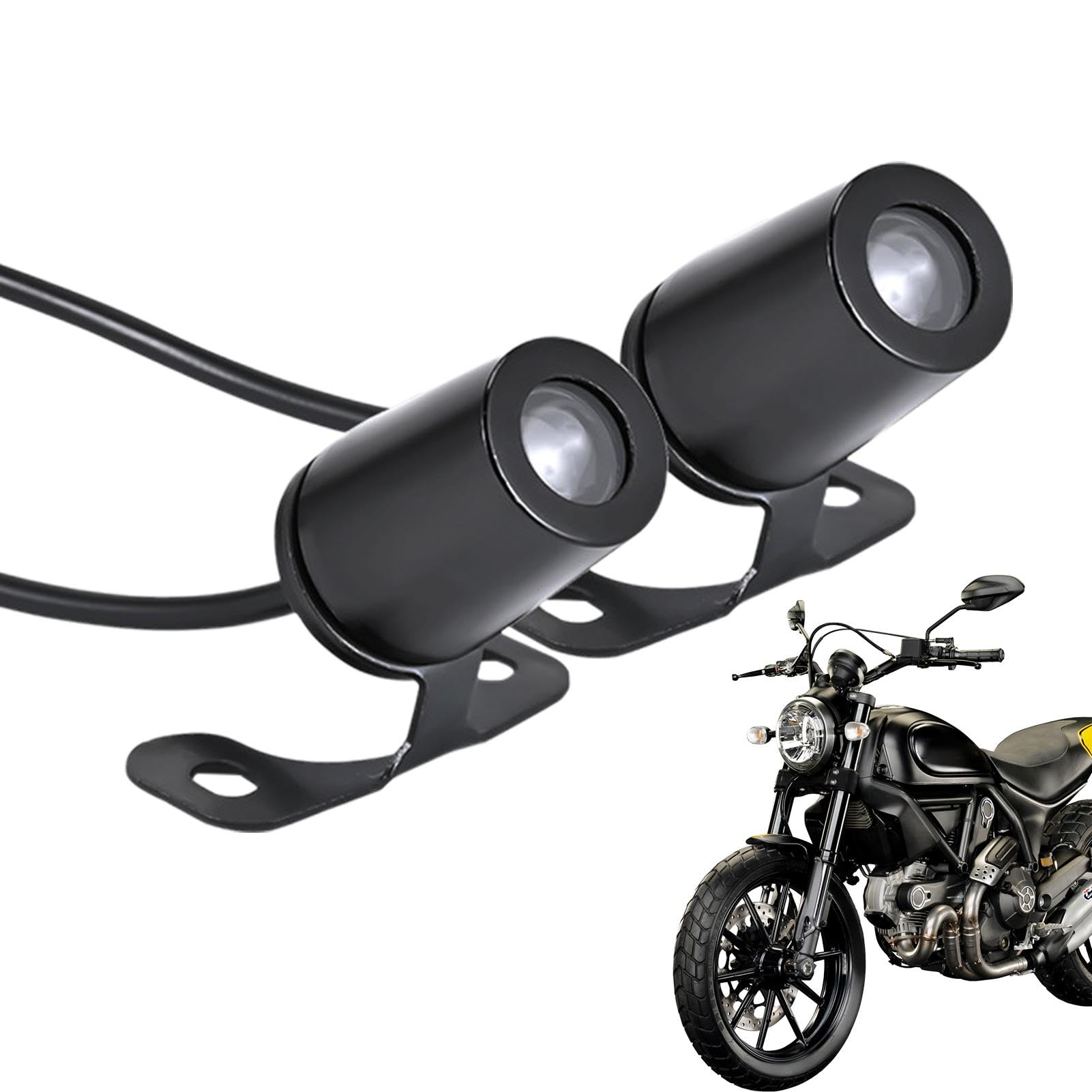 Takluu Engelsflügel- für Motorrad, Motorradscheinwerfer, Stimmungsleuchten, Angel Wings Shadow Light – Zubehör für Motorrad, Projektorlicht, wasserdicht und cool von Takluu