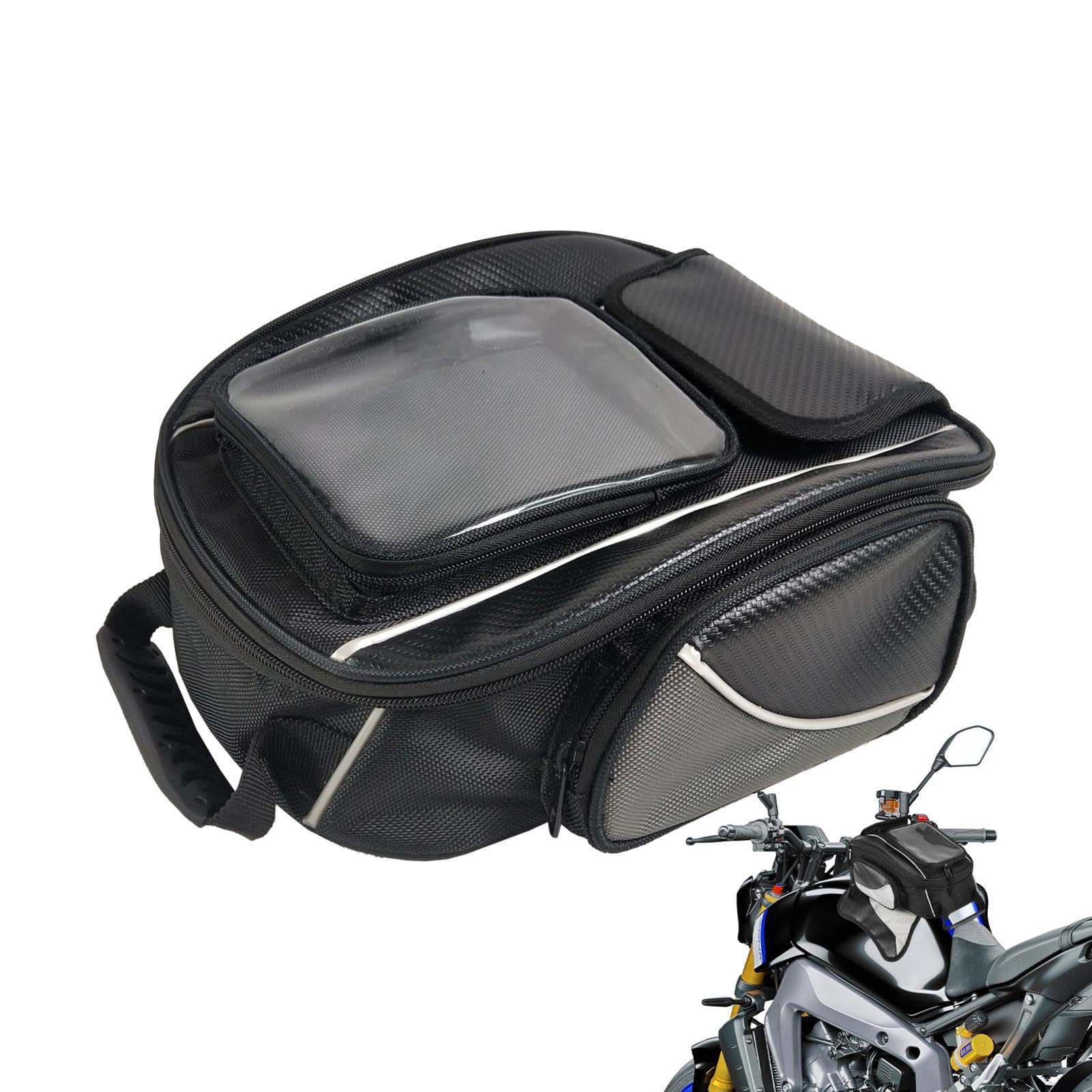 Takluu Motorrad-Tanktasche, Motorrad-Tanktasche, Motorradtasche, multifunktionale Motorradtasche, geeignet für Radfahren und Navigation von Takluu