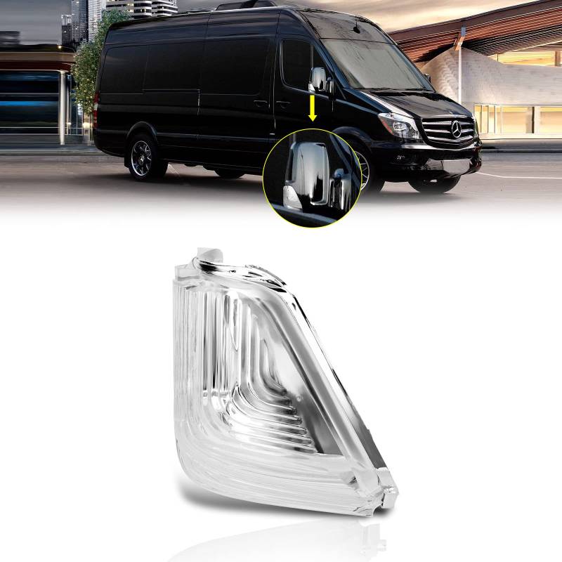 TangMiGe Blinker für Mercedes Benz MB Sprinter 906 06/2006-01/2018, 907/910 02/2018-up; Volkswagen VW Crafter 30-50 (2E) 2006-2016, 1 Stück Rechte, Spiegel Blinker Seitenblinker Blinkleuchte. von TangMiGe