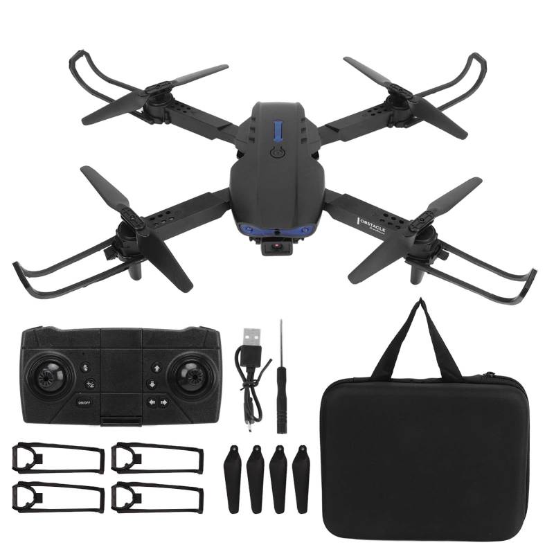 3 seitige Faltbare Drohne mit 4K Kamera, Tragbarer WiFi Taschen RC Quadcopter, Ferngesteuertes Luftbildflugzeug, Spielzeug für Kinder von Tangxi