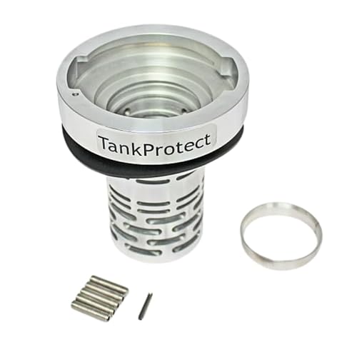 Tank Protect Aluminium Tankfüllschutz 80mm Low Profile (niedriges Profil) für LKW Diebstahlsicherung Diebstahlschutz Tankschloss Krafststofftank Tankdeckel kompatibel mit Mann DAF Scania Iveco von Tank Protect