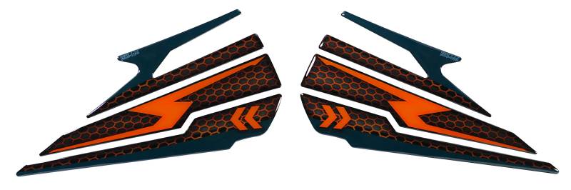 BIKE-label Tankpad seitlich kompatibel für KTM 1290 Super Duke R Orange Blau X800474VA von Tankpad