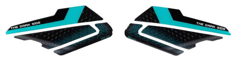 Tankpad Kniepad 3D kompatibel mit Yamaha MT-125 Midnight Cyan 2024 X800906VA von Tankpad