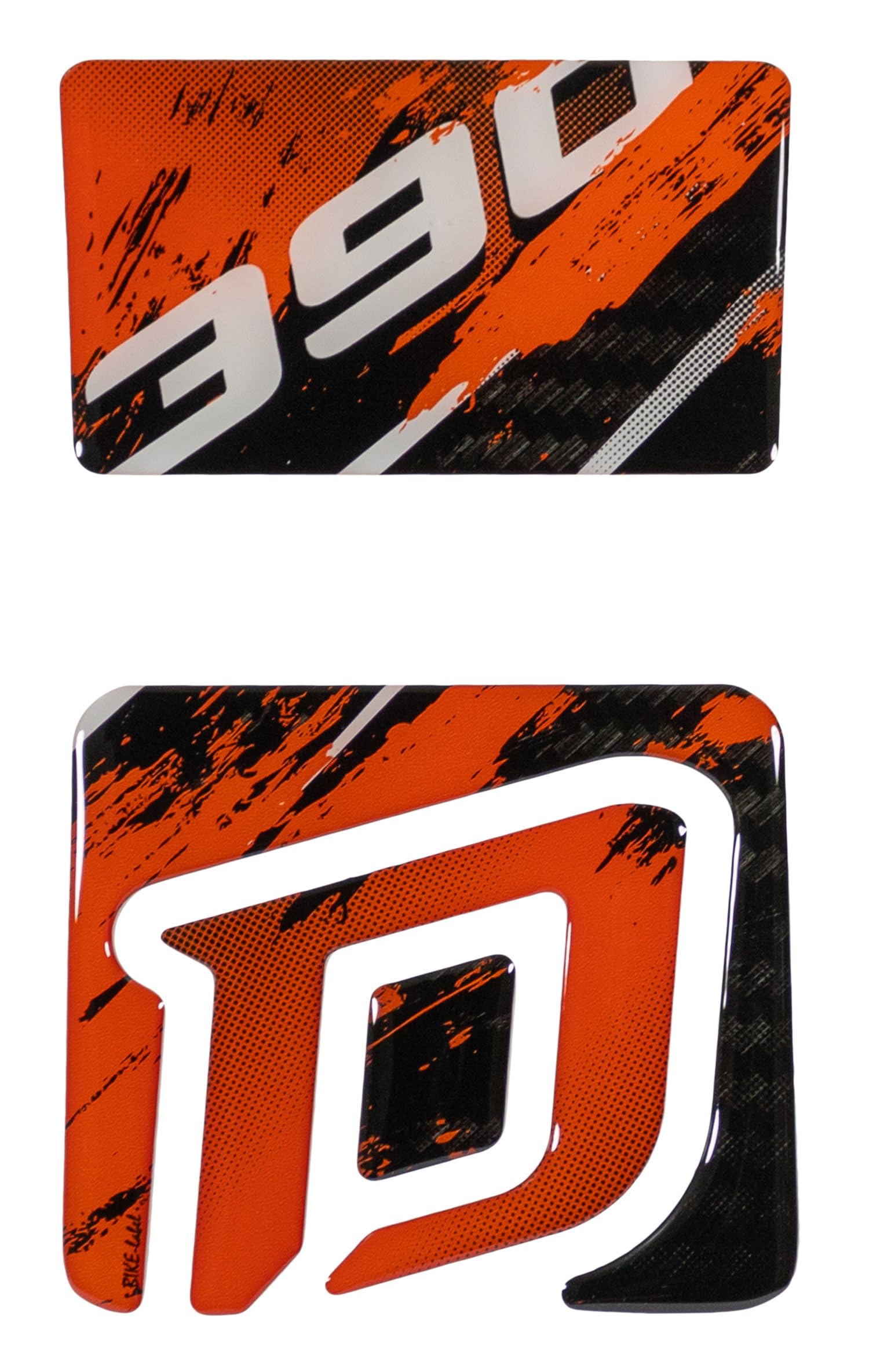 Tankpad Motorrad Carbon Sticker Orange kompatibel mit KTM DUKE 390 X502565VA von Tankpad