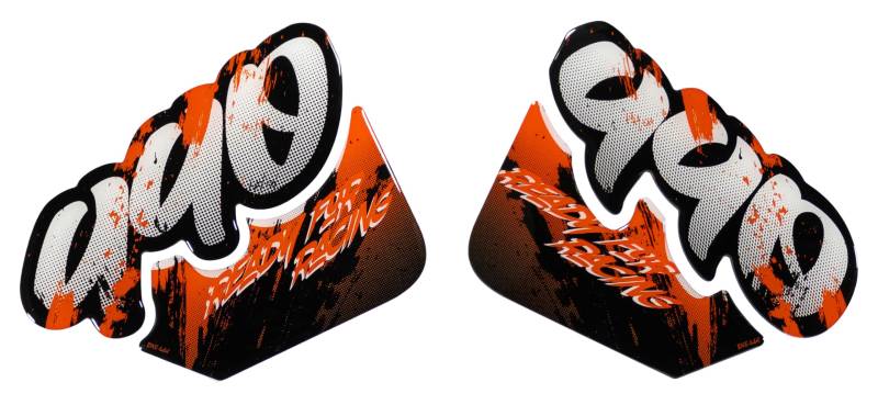 Tankpad Seite Kneepad Urban Splatter Orange kompatibel mit KTM Duke 990 X802009VA von Tankpad