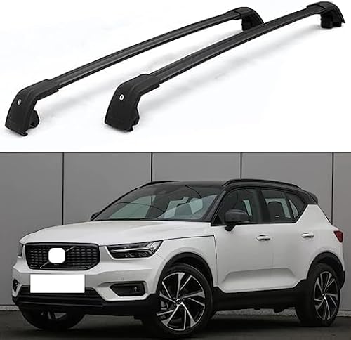 Dachreling Rack,Für Volvo XC40 2017-2021,Dachträger-Querstangen Anti-Rost Dachgepäckträger von TaoZong