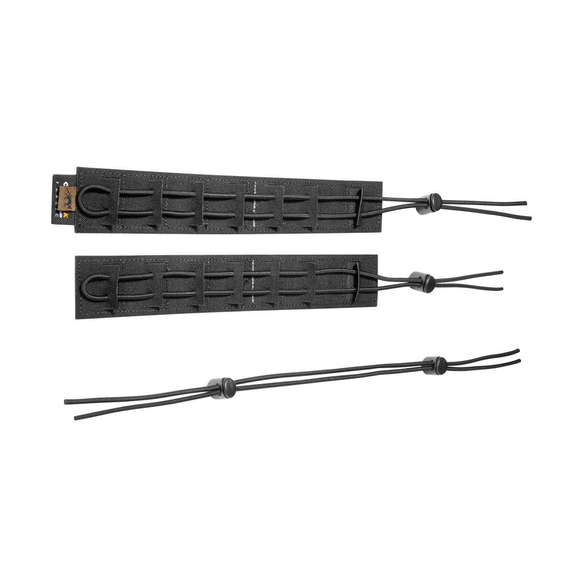 Tasmanian Tiger TT Modular Collector Strap Set VL Modulare Bungee-Cord Funktionsleiste mit Klett-Rückseite, Schwarz von Tasmanian Tiger