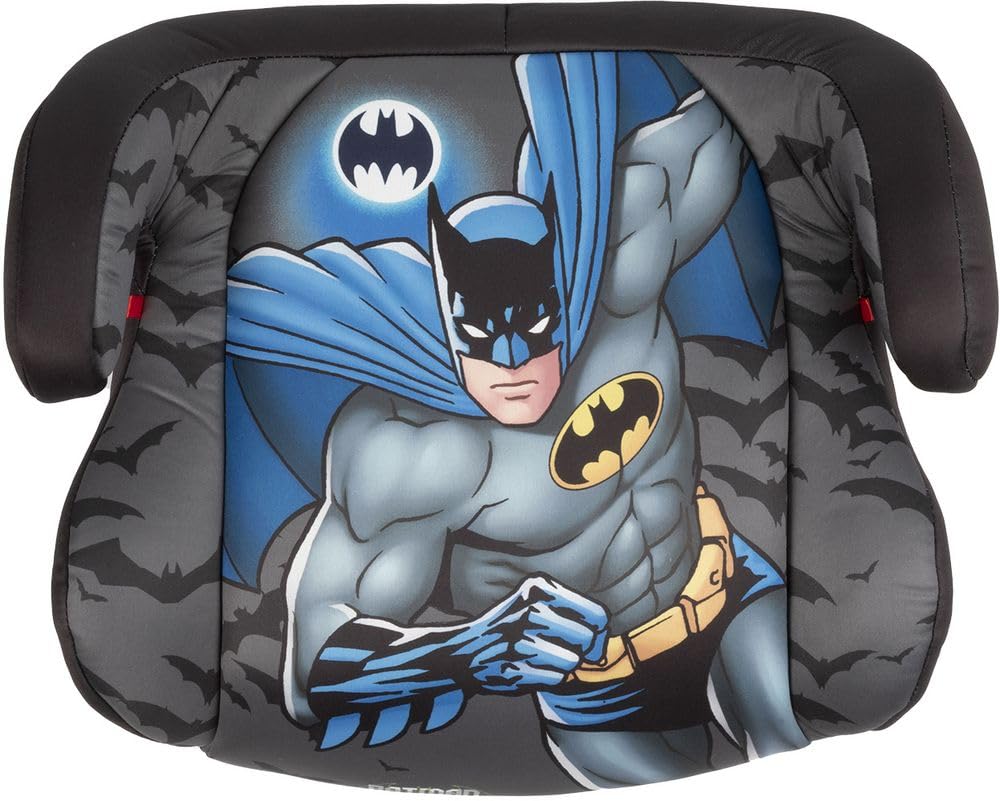 Dc Comics KindSitzerhöhung i-Size ECE R129 mit ISOFIX-Befestigungen. Autokindersitz für Sicherheit von Kindern Körpergröße 125-150 cm. Sitzerhöhung mit Grafiken von Batman auf schwarz Hintergrund. von TataWay in viaggio si cresce