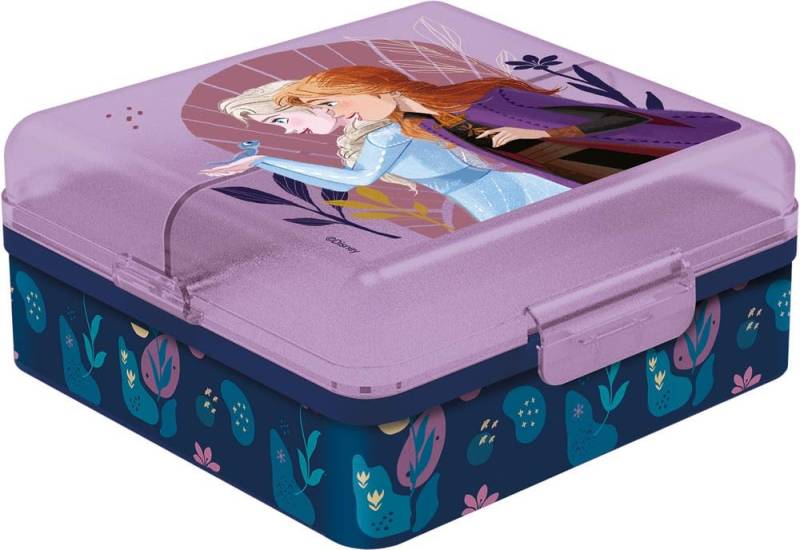 Disney Sandwich Box für Mädchen aus Kunststoff, Frozen Elsa Anna mit mehreren Fächern von TataWay in viaggio si cresce