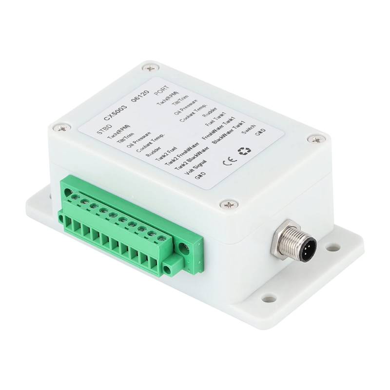 000 Konverterbox, Cx5003 Nmea 2000 Konverter, Nmea 2000 Adapter 9‑32 V DC Konverterbox Konvertiert Sensorsignal zu Nmea2000 IP67 Wasserdicht für Boot Yacht von Tbest