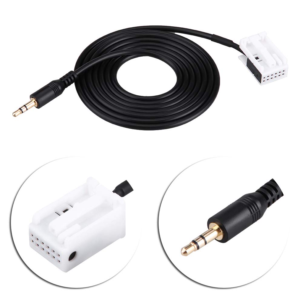 Auto Audio -Aux -Kabel mit Funkgerätetools für 307 308 407 C2 C5 von Tbest