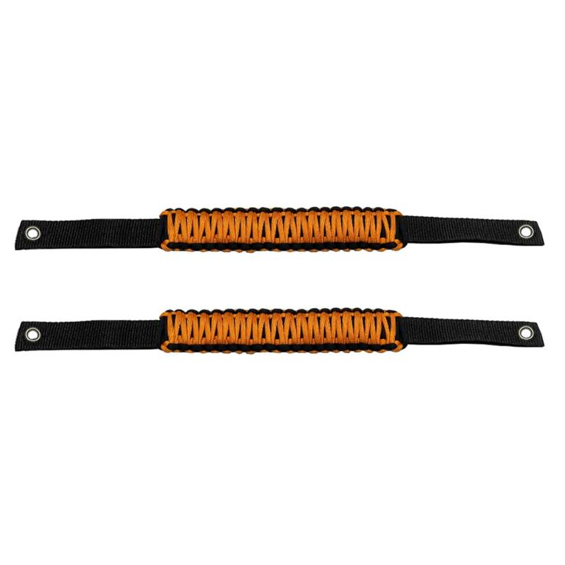 Auto Rollstange Paracord Grab Griffe - Autoteile Grip Griffe Ersatz für Bronco (ORANGE) von Tbest