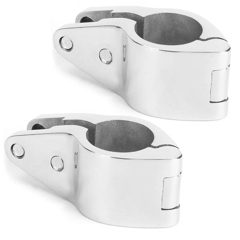 Bimini Top,Bimini Top Boot,Schelle Bimini 22Mm,2 Stück Bimini Top Jaw Slide Clamp Stahl Boot Hardware Fitting Für Aufblasbare Kommerzielle Yachts25Mm Bootsdeck Hardware Bootfahren (22Mm) von Tbest