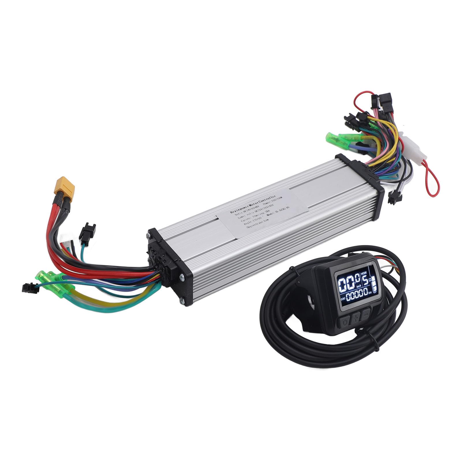 Bürstenloser Controller für Motor mit doppeltem Antrieb, 250 W, 350 W, EN06, LCD-Display, regenfest, 24 V, 36 V, 48 V, ABS-Hintergrundbeleuchtung von Tbest