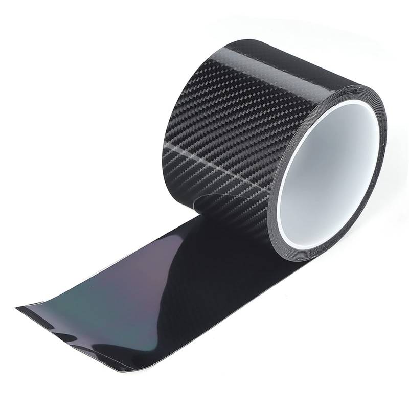 Carbon Folie,Carbonband,Cartape,Einstiegsleisten Aufkleber 7Cm-,Vinilo Fibra Carbono Schwarz Kohlefaser Schutzfolie Autotür Kantenschutz Kratzfester Aufkleber 3Cm X (7Cm*3M) von Tbest