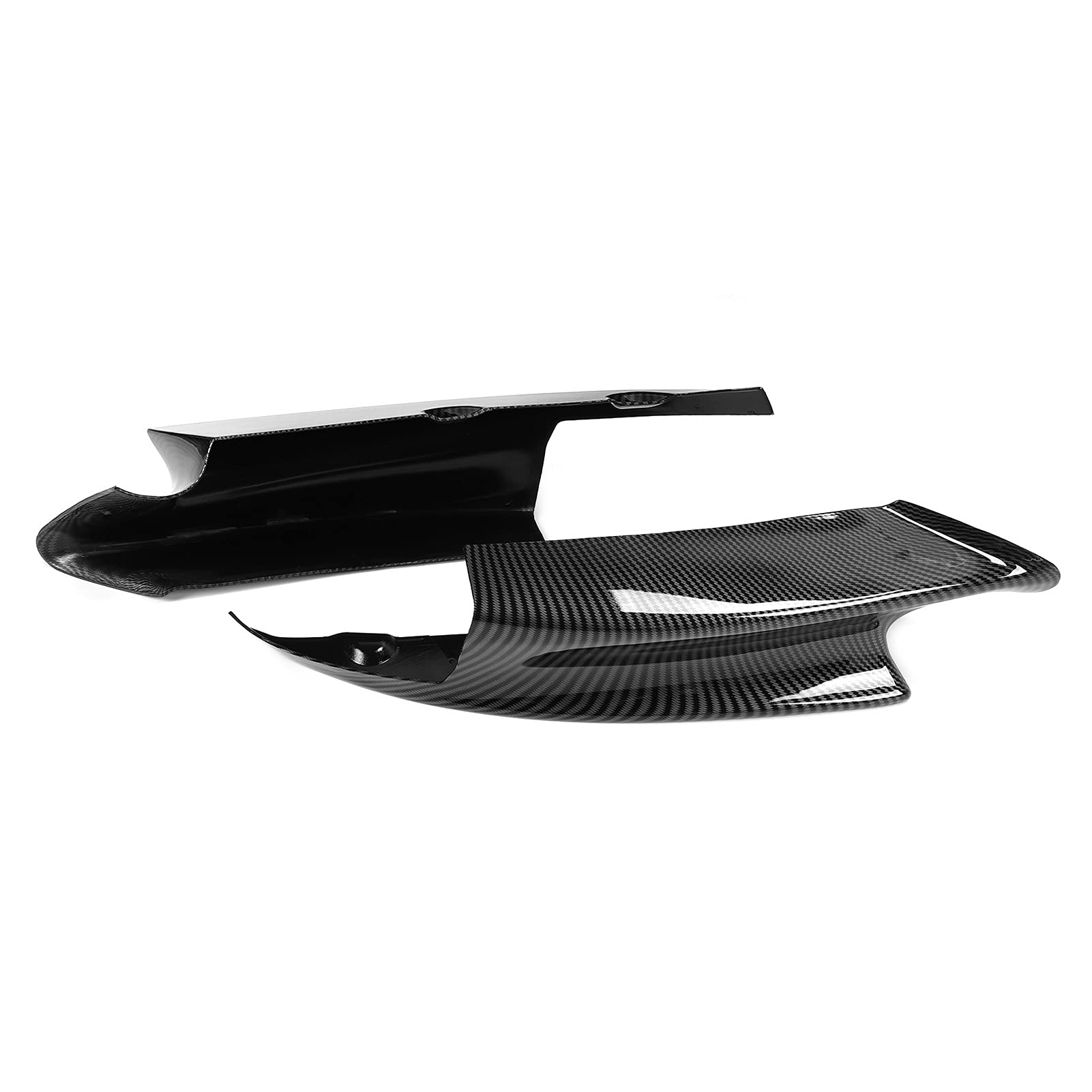 E92 M3 Flaps,E92 M3,E90 Splitter,Frontstoßstange,Paar Frontstoßstangenspoiler Lip Deflector Splitter Passend Für E90 E92 E93 M3 2007-2012Glänzend Schwarz (Kohlefaser-Optik) von Tbest