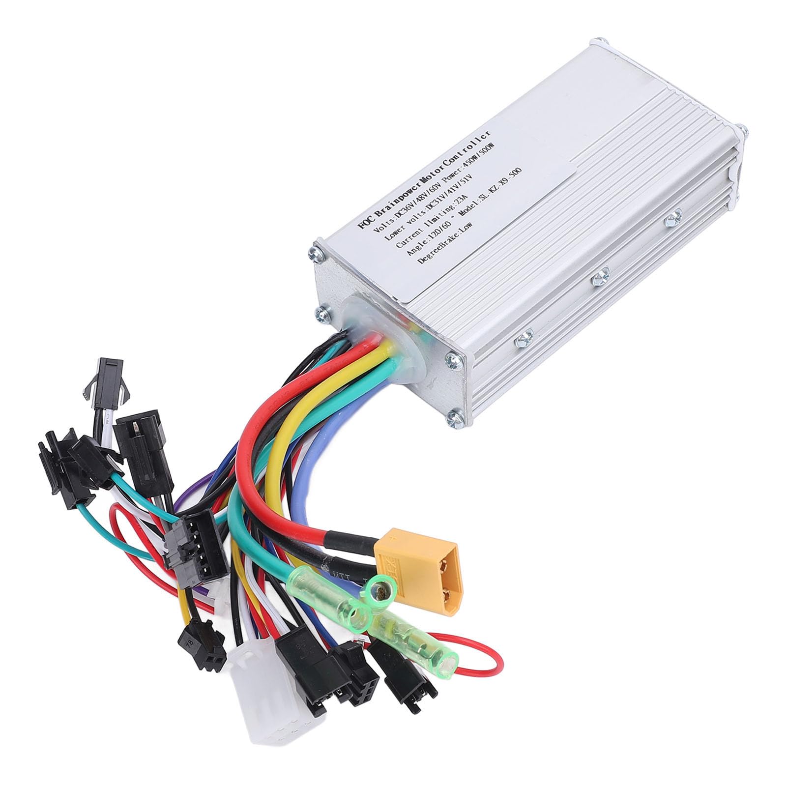 Elektrisches Bürstenloses Controller-Kit, 36 V, 48 V, 60 V, Sinuswellen, 450 W, 500 W, Aluminiumlegierung, Elektrisches LCD-Panel-Kit für Verschiedene Anwendungen von Tbest