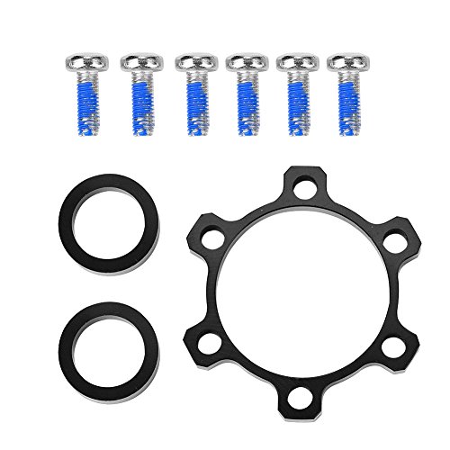 adapter für scheibenbremse vorderrad,Fahrrad Bremsscheiben Adapter, Alloy Fahrrad Hub Adapter Umbausatz vorne 100 * 15 bis 110 * 15 - hinten 142 * 12 bis 148 * 12 Fahrrad Freilauf Gewinde Naben Rotor von Tbest