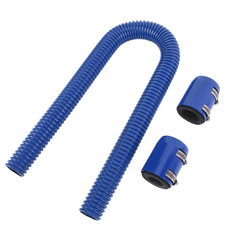 Flex-Kühlerschlauch-Kit aus Edelstahl mit Billet-Klemmen. Vielseitige Kühlwasserleitung für den Motorraum (BLUE) von Tbest