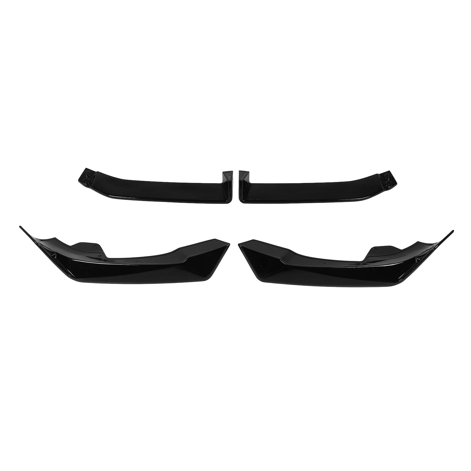 Frontstoßstangen-Lippenspoiler, Glänzend Schwarz, Anti-Kollisions-ABS-Frontstoßstangen-Body-Kit für X6 G06 LCI M Sport ab 2023 von Tbest