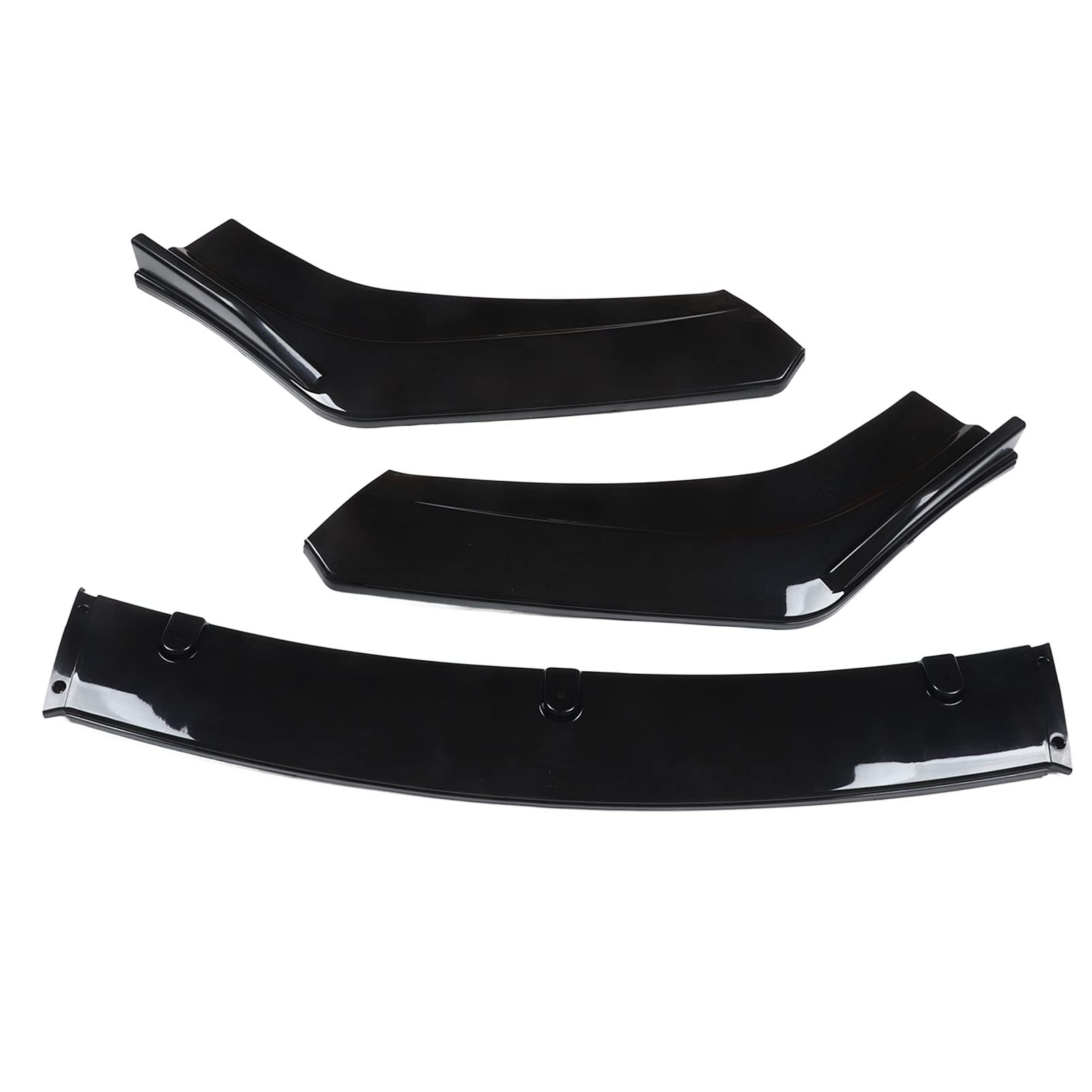 Gloss Black High Härte 3pcs Vordere Stoßfänger Lip Splitter Kit Frontspoiler Body Kit von Tbest