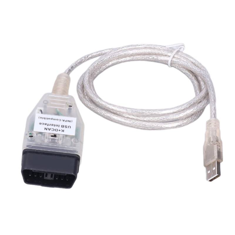 Tbest K+DCAN Kabel, Kfz-Motorcode-Scanner, Auto-Diagnosewerkzeug Kabel K + Dcan ODB2 USB-Kabelschnittstelle Mit Schalterersatz Für Serie 1 E81 E82 E83 E87 E88 20042011 von Tbest