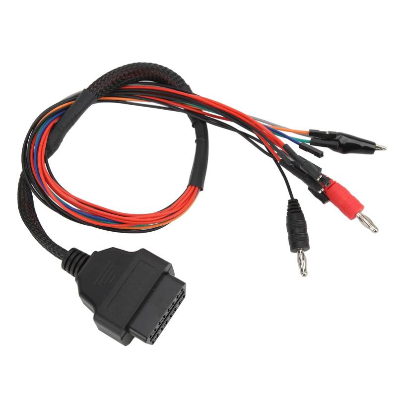 OBD2-Diagnoseadapter, OBDII-Diagnosescanner-Adapterkabel 12V-24V ABS Hitzebeständig Verschleißfest Universal für Auto MPPS V21 von Tbest