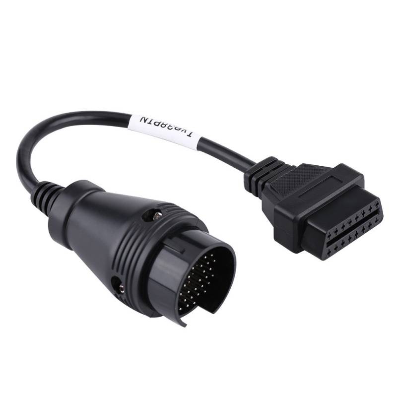 Obd Adapter Rund 38 Auf 16,W140 Obd 38,Icarsoft 38 Pin Adapter Für,Adapterkabel,Diagnosekabel,38-Poliges Bis 16-Poliges Obd2-Adapteranschluss-Diagnosekabel Für Lkw von Tbest