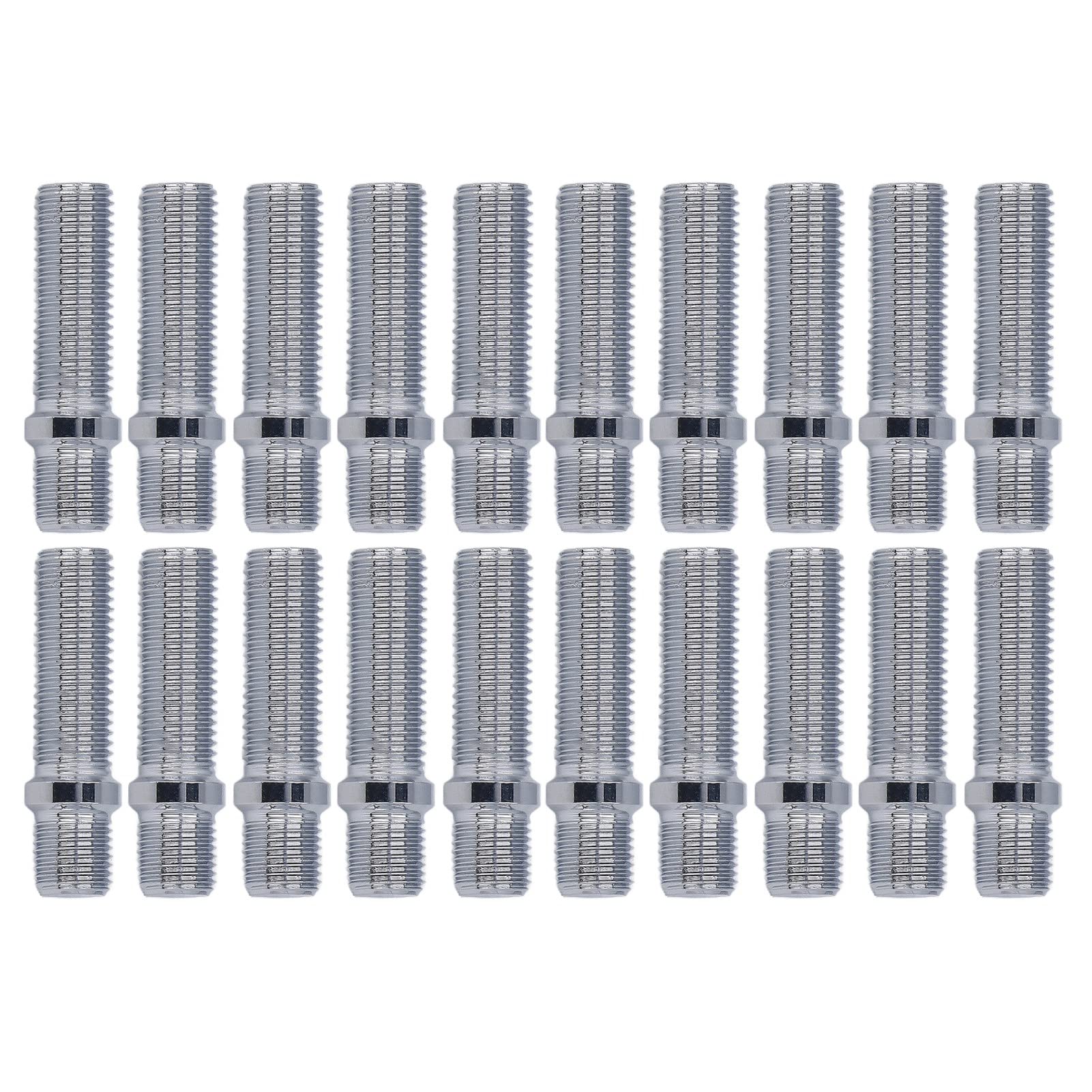 Radbolzenumbau, 20 Stück Radumbaubolzen 50 Mm Länge 33 Mm Schaft Radschraubenadapter Autos Radbolzenumbauschrauben(M12x1.5 to M12x1.5) von Tbest