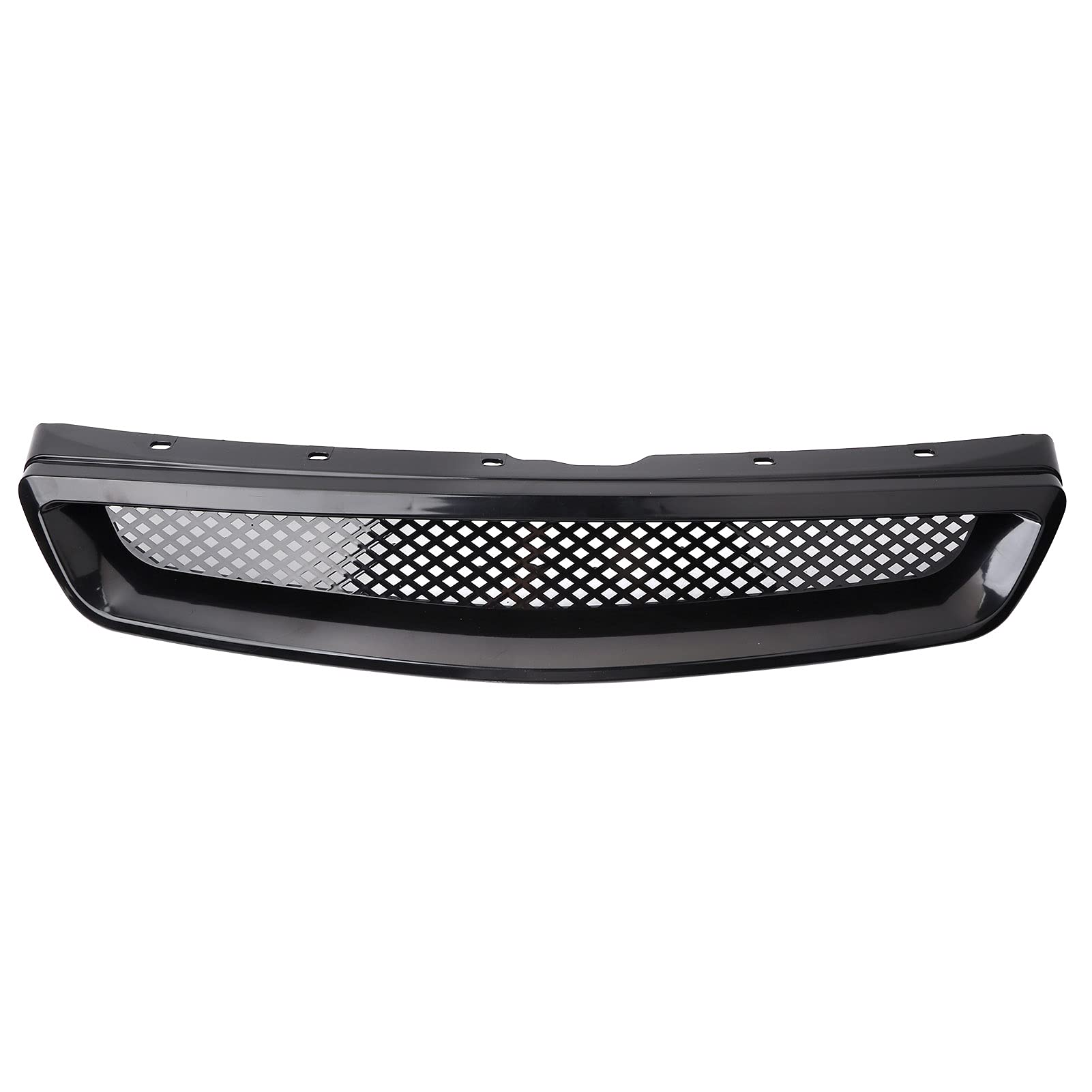 Schwarzer Maschengitter-Frontgrill für Civic 1999 Civic-Frontgrill Ein Gitter Fronthauben-Stoßstangengitter Ansauggitter ABS Schwarzer Grill Passend für Civic 1999-2000 von Tbest